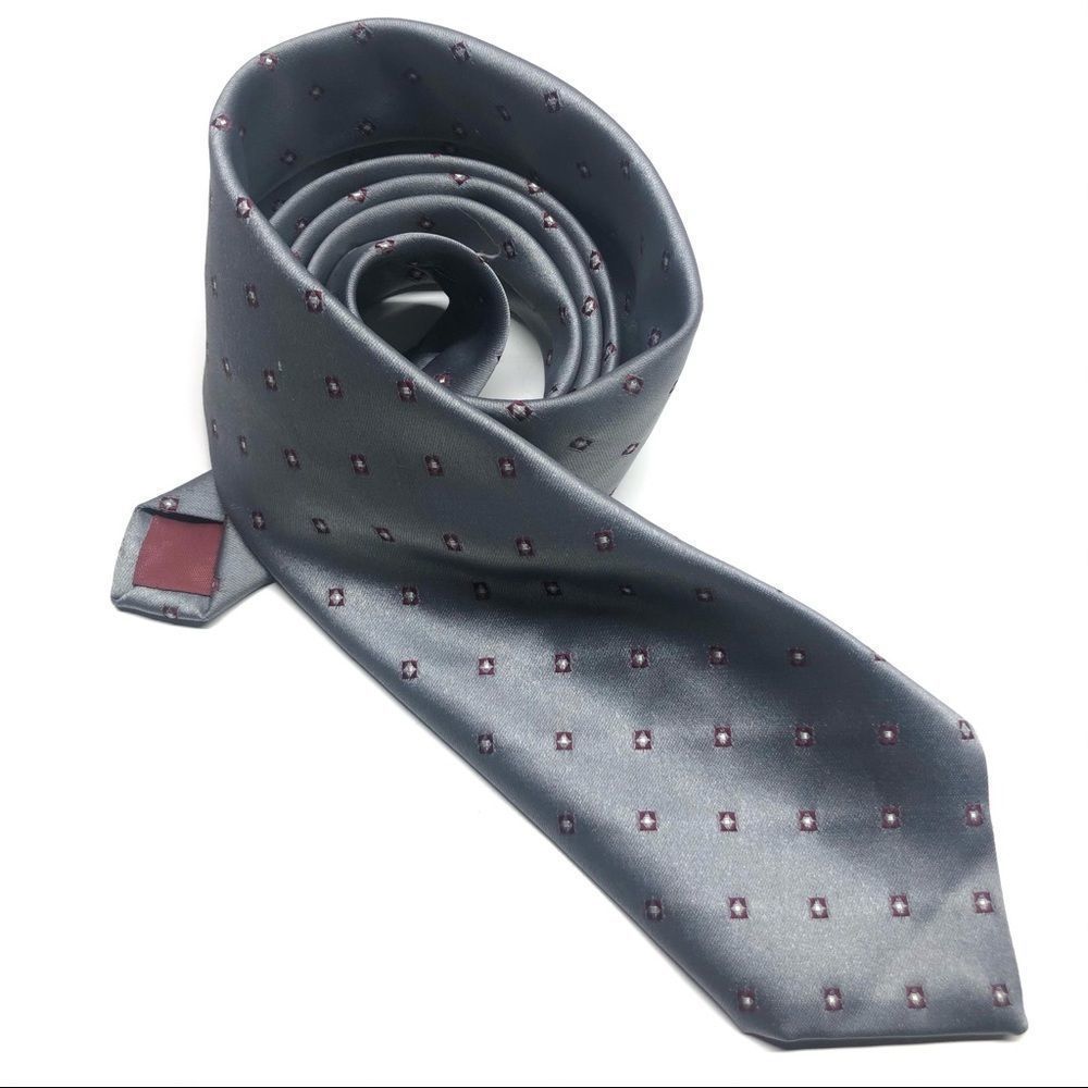 Vintage Sears Men’s Store Silver Silk Tie